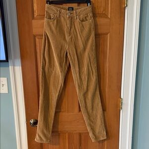 BDG from Urban Outfitters Size 24 Women's Teen Tan Corduroy Mom High Rise Pants
